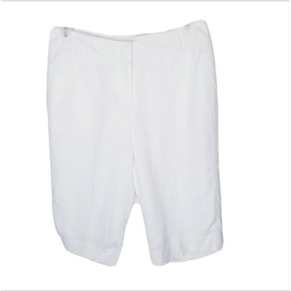Emma James Ivory Linen Blend Pants Women Size 10